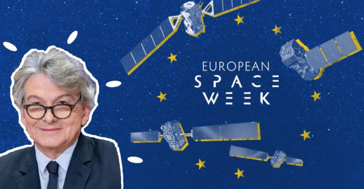 Banner for the European Space week
